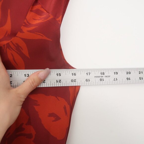 Reformation Hendrix Floral Print Silk Satin Midi Dress - Picture 12 of 13